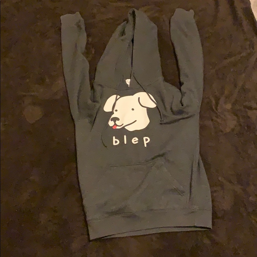 Gray dog hoodie